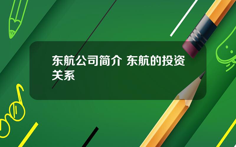 东航公司简介 东航的投资关系